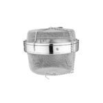 Eva collection, cuoci te' infusi e spezie in acciaio inox, cm 11,5