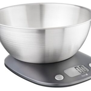 Eva bilancia digitale da cucina 5 kg divisione 1 grammo, antracite