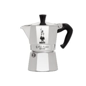 Bialetti moka express, caffettiera 3 tazze in alluminio