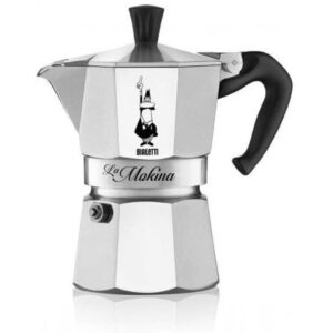 Bialetti mokina, caffettiera 1/2 tazza in alluminio