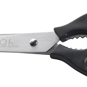 Mopita Flou, forbice con lama in acciaio 10 cm, manico ergonomica, nero