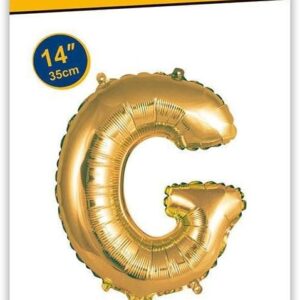 Rocca fun factory, palloncino lettera G oro minishipe 14 - 35 cm 1 pz