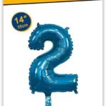Rocca fun factory, palloncino numero 2 blu minishipe 14 - 35 cm 1 pz