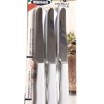 Gnali coltello tavola set 6 pezzi bianco lama dentata 11cm