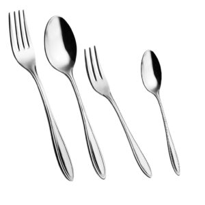 Salvinelli Monet offerta limitata set 24 posate per 6 posti tavola, in acciaio