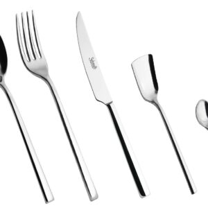 Salvinelli 250, set 5 posate posto tavola in acciaio