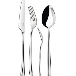 Giannini kos, set posate 75 pezzi in acciaio inox 4 mm