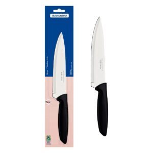 Tramontina Plenus coltello cm 18, da cucina lama acciaio manico polipropilene nero