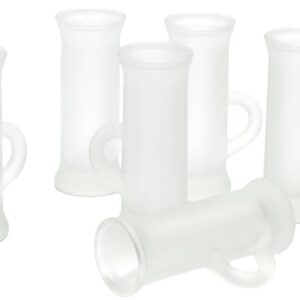 Borgonovo Polo, set 6 Bicchieri  4.5 cl, Vetro con Manico, Satinato