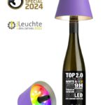 Sompex Top 2.0, lampada per bottiglie ricaricabile lilla