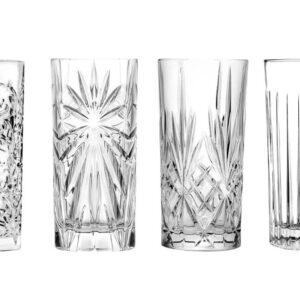 Rcr, set mixology 4 bicchieri bibita, fine cristallo