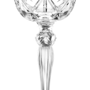Rcr Melodia, set 6 calici coupette 16 cl, in fine cristallo