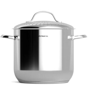 Pensofal, pentola cm 20 pastaiola acciaio inox, adatta ad induzione
