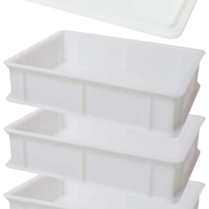 Genus Dei, set 4 pezzi, 3 cassetta porta impasto + coperchio cm 30x40x10