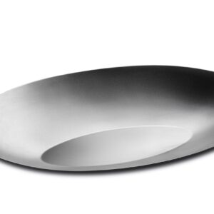 Mepra, Frozen, vassoio ovale fondo, sabbiato cm 37x25 acciaio 18/10