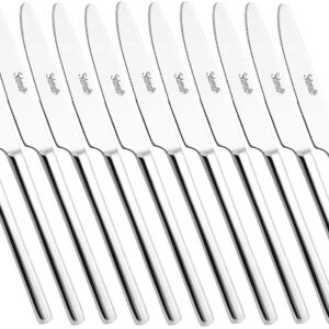 Salvinelli Alaska, set 12 coltello tavola 4 mm in acciaio inox 18 C