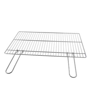 Filtex griglia BBQ 67x40, con manici pieghevoli in ferro cromato