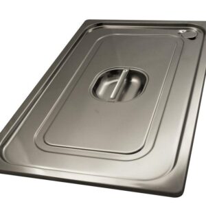 Becchetti, coperchio gastronorm 1/1 in acciaio inox con guarnizione a tenuta ermetica, qualità professionale