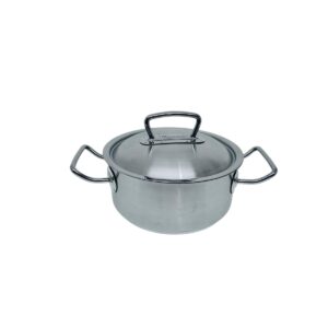 Tescoma, casseruola inox 20 cm con coperchio, adatta ad induzione