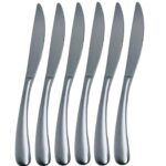 Salvinelli Forever Ice, set 6 coltello tavola in acciaio forgiato, trattamento pvd