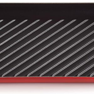 Le Creuset Traditional Ciliegia, bistecchiera grill in ghisa 32x22 cm