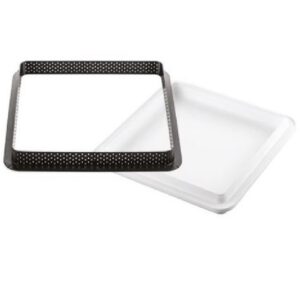 Silikomart kit tarte 200x200 mm - set stampo in silicone + anello qualità professionale