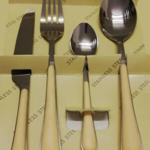 Tescoma paris, set 24 posate tavola giallo, qualità extra