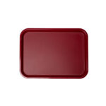 Genus Dei Vassoio fast food PP HD rosso rubino 41x30 cm