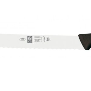 Icel coltello pane arrosto cm 25 manico nero professionale qualità extra