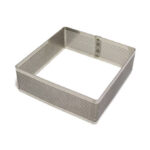 Calder quadrato micro forato acciaio 18/10 11x11x2 cm