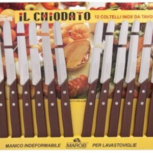 Marietti set 12 coltelli lama dentata inox