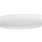 Tognana vassoio ovale cm 49x23 show plate bianco professionale in melamina resistente da -20° + 70°