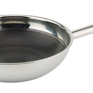 Ilsa ax active, wok cm 28 antiaderente in triplo strato, adatta per induzione acciaio inox