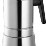 Pedrini steel moka, caffettiera 10 tz in acciaio adatta ad induzione