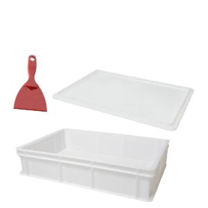 Genus Dei set 2 pezzi cassetta 60x40x13 portaimpasto + coperchio + raschietto