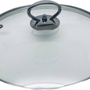 Gnali etherna, coperchio in vetro cm 16 manico inox