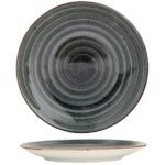 Gural avanos antracite, set 12 piatto frutta cm 21, in fine porcellana, prodotto professionale