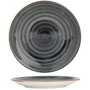 Gural avanos antracite, set 12 piatto frutta cm 21, in fine porcellana, prodotto professionale