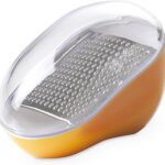 Omada smart, grattugia formaggio gialla, con coperchio salvafreschezza