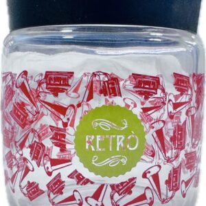 Bormioli, barattoli giara retrò red da 0,75 cl