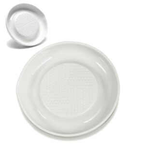 Kyocera, grattugia tonda 16 cm in ceramica bianca, con antiscivolo