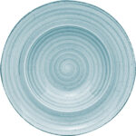 Gural avanos blu, set 6 piatto pasta bowl cm 26, in fine porcellana, prodotto professionale