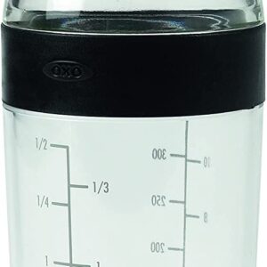 Oxo good grips shaker per condimenti e salse, nero qualità extra
