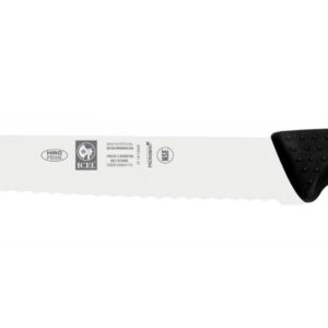 Icel coltello per arrosto cm 25, punta appuntita lama dentata, qualità professionale