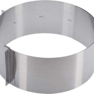 Westmark anello per torte in acciaio inox h 8,5 - ø 16-30 cm qualità extra