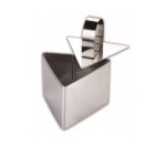 Ghidini coppapasta triangolare con stantuffo acciaio inox 7.5 x 5.5 cm