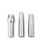 Isi set 3 beccucci in acciaio inox per serie whip qualità professionale