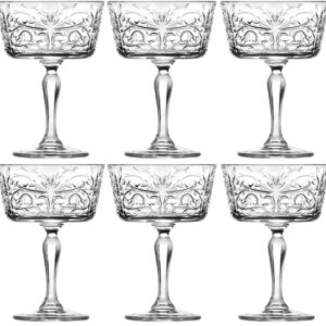 Rcr Tattoo, set 6 coppe champagne, cl 27 eco-crystal glass luxion®