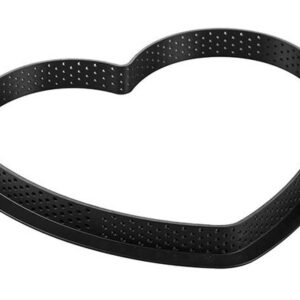 Silikomart kit tarte mon amour, set anello cuore + stampo in silicone ø 22 qualità professionale