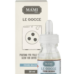 Mami milano fiori bianchi, le gocce 30 ml, profumate per asciugatrice